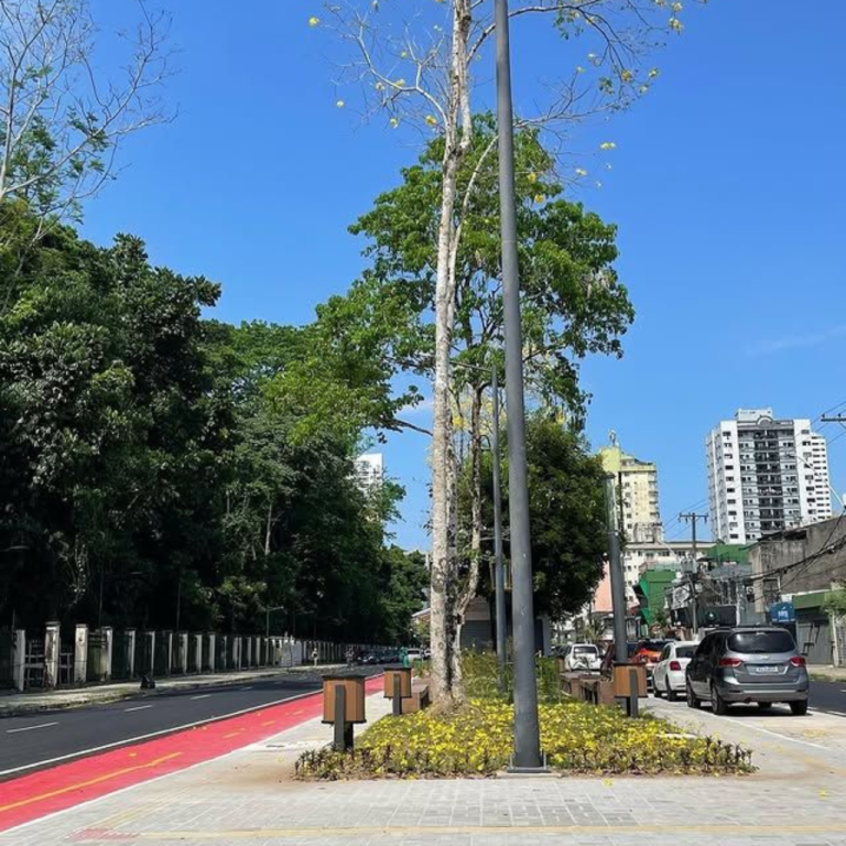 Lixeiras praça belem