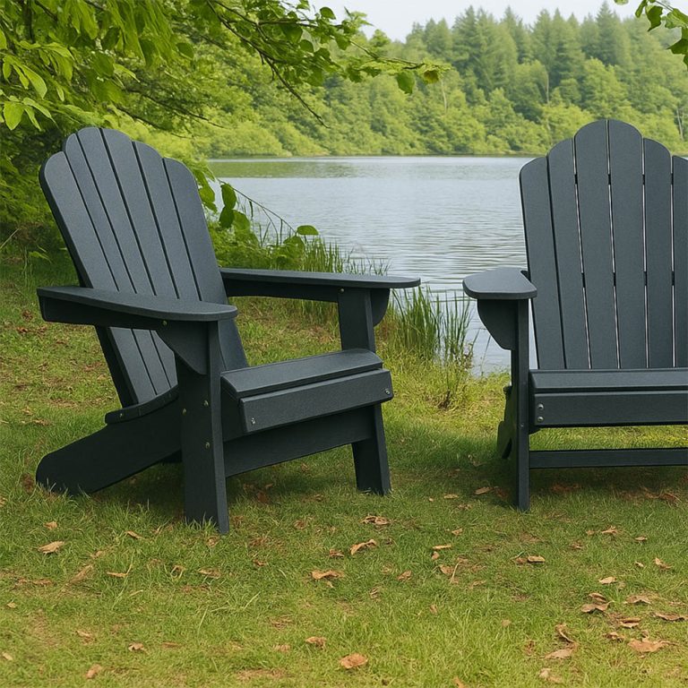 Cadeiras adirondack cinza