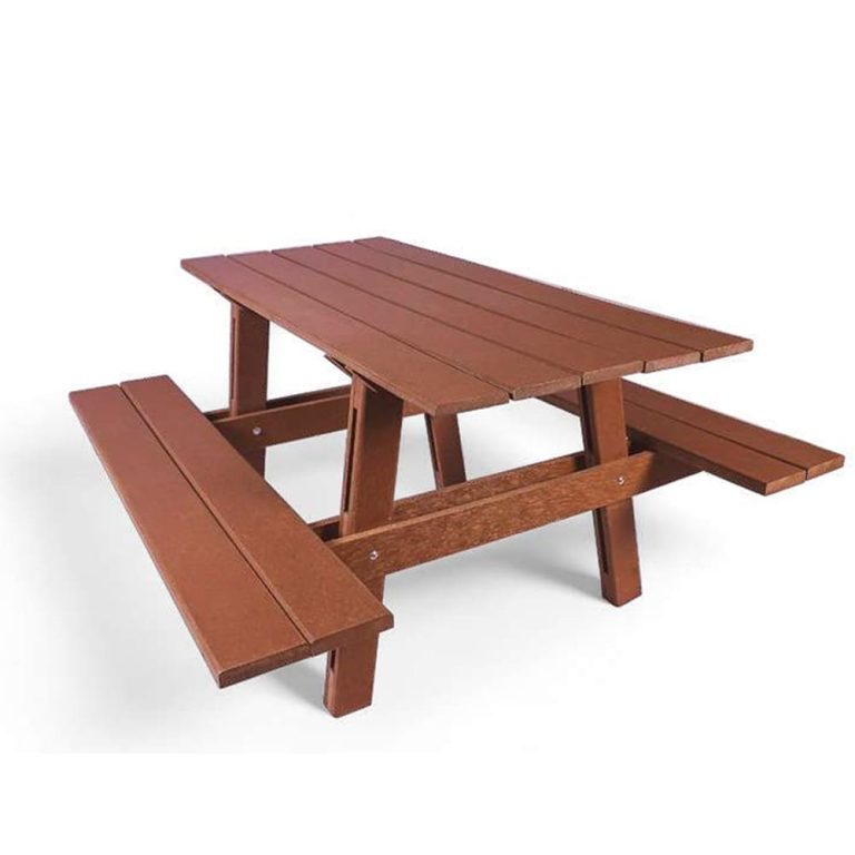 mesa de piquenique de madeira plástica MBS