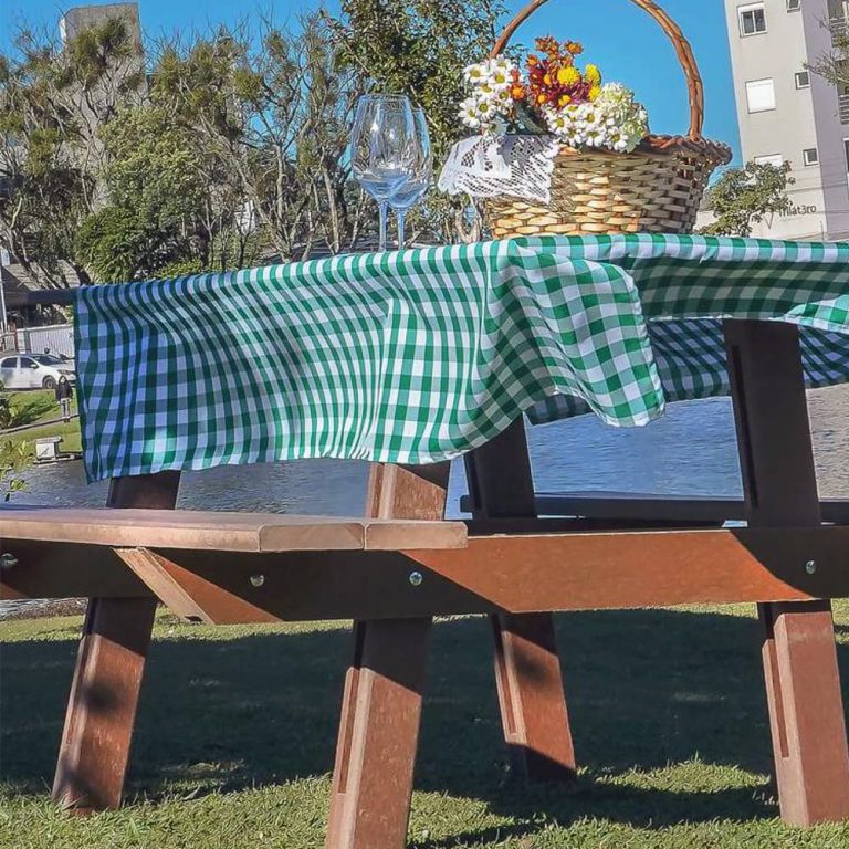mesa de piquenique de madeira plástica MBS